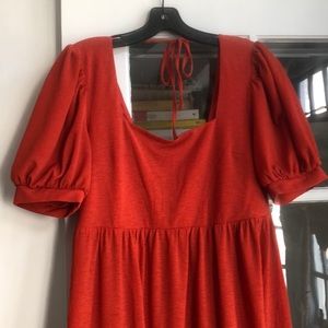 Orange prairie dress